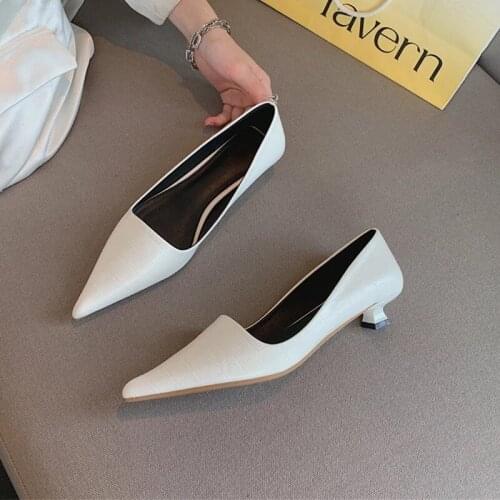 2021 Womens Shallow Slip On Loafers Ladies Spring Autumn Pointed Toe Flats Female Comfortable Shoes Woman Leisure Footwear