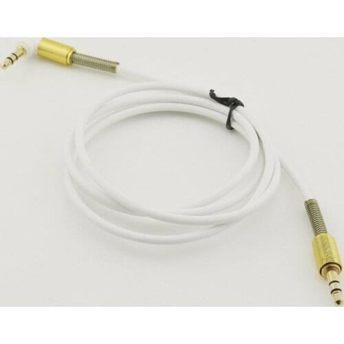 1pcs 3FT Gold Plated 3.5mm 3Pole Male to Male Right Angled Plug Extension Audio Cable