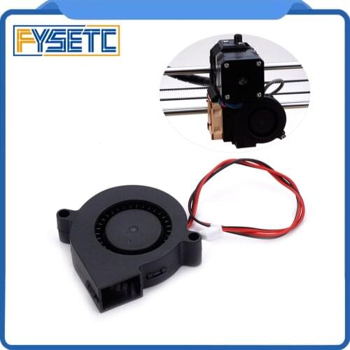 1PC Double 12V DC 5015 50x50x15mm Blow Radial Cooling Fan Sleeve Bearing for Electronic 3D Printer Part Long Life Low Noisy