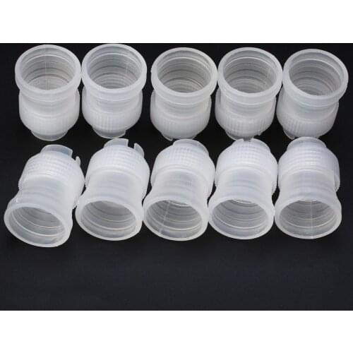 10pcs/set Plastic Fondant Cake Nozzles Adaptor DIY Coupler Icing Piping Pastry Bag Nozzle Kitchen Pastry Bakeware Decor Supplies