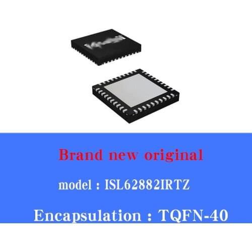 2/pcs Lot ISL62882IRTZ-T REG PWM 2PHASE BUCK 40TQFN