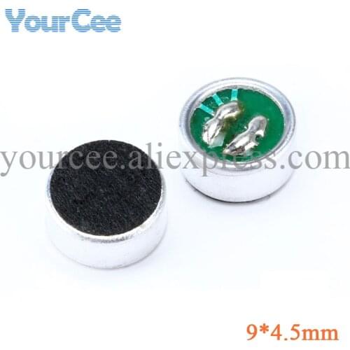 10 pcs 9*4.5mm Capacitive Electret Microphone Pick-Up Sensitivity 52DB Electret Condenser MIC 9mmx4.5mm