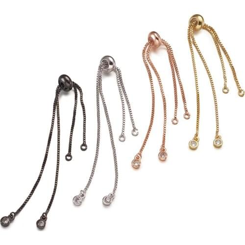 20pc Rack Plating Environmental Brass Chain Bracelet Makings Cadmium Free & Lead Free For Bracelets DIY Making