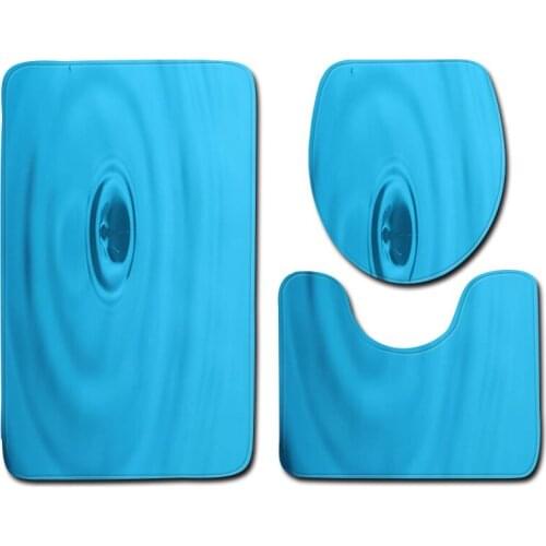 3pcs/set Vintage Cartoon Print Anti-slip Bathroom Floor Mat Home Decor Shower Non-Slip Rug Bath Door Mats