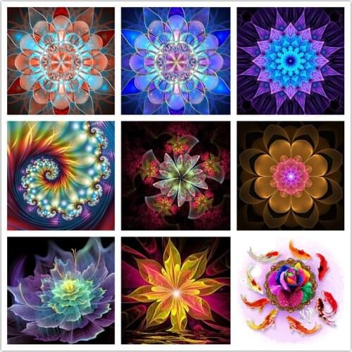 5D Full Diamonds Mandala Flowers Embroidery Cross Stitch Kits Home Handmand DIY Decoration Mosaic Diamond Painting