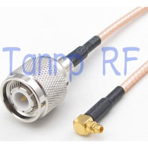 6in MMCX male right angle to TNC male plug RF adapter connector 15CM Pigtail coaxial jumper cable RG316 extension cable
