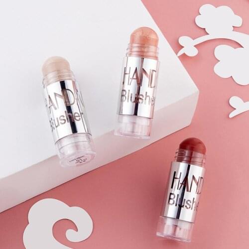 8 Colors Shimmer Blush Stick Face Makeup Highlighter Bronzer Contour Cream Long-lasting Facial Make Up Cosmetics