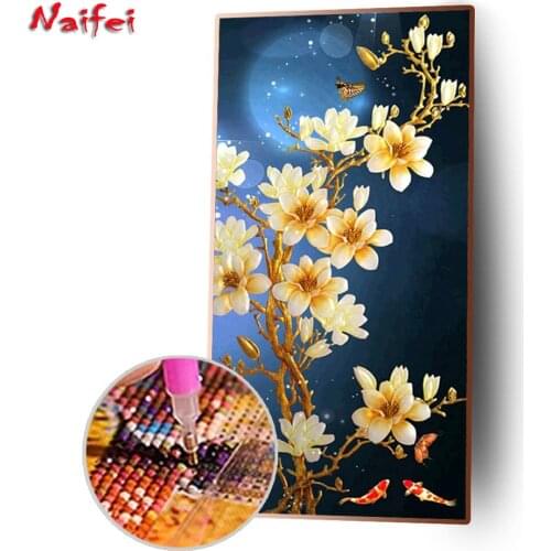 Plum Blossom Flower Diamond Painting Rhinestone 5D DIY Diamond Embroidery,Cross Stitch set,diamond Mosaic Large Size