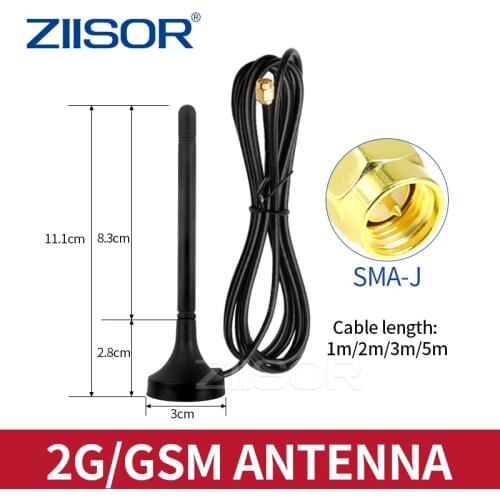 2.4GHz WiFi Router Bluetooth Antenna 1m~5m Extension Line Magnetic Sucker Base SMA Male Connector 2400M for Wireless module