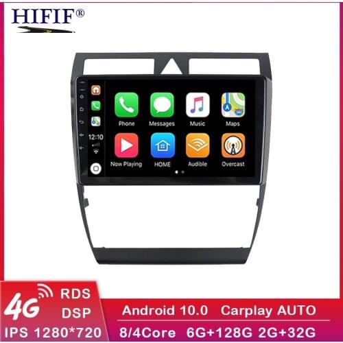 Autoradio Car Radio for Audi A6 C5 1997-2004 S6 2 1999-2004 RS6 1 2002-2006 2din Multimedia Video GPS Navigation Carplay Android