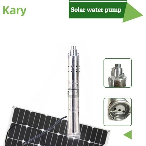Great design 3 inch dc brushless submersible solar water pumping system 3000L/H 24v agriculture solar powered pump