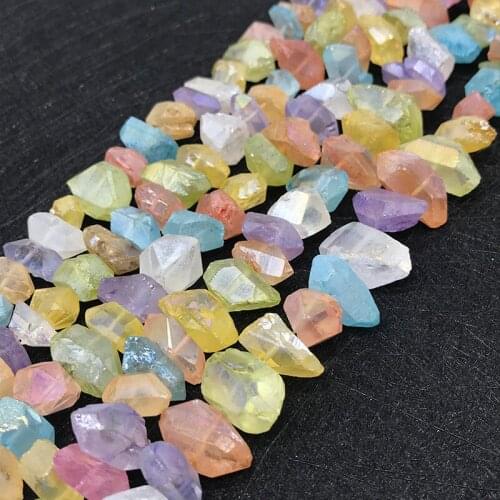 About 16-24mm Irregular Natural Colorful Crystal Stone Beads For Jewelry Making DIY Loose Crystal Beads Fit Necklace Strand 15