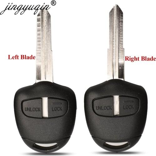 Jingyuqin Car Remote Key Shell Case For Mitsubishi Lancer EX Evolution Grandis Outlander MIT11/MIT8 Blade optional 2 Buttons