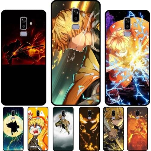 Zenitsu Agatsuma Demon Slayer Case For Samsung Galaxy A5 A3 2017 J7 J5 J1 J3 2016 A6 A8 J6 J4 Plus J8 A7 A9 2018 Cover