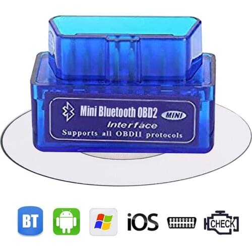 Mini ELM327 Scanner 1280*720 BT OBD2 OBD II Diagnostic Tool Code Reader ELM 327 V2.1 OBD 2 Adapter For Android/Symbian
