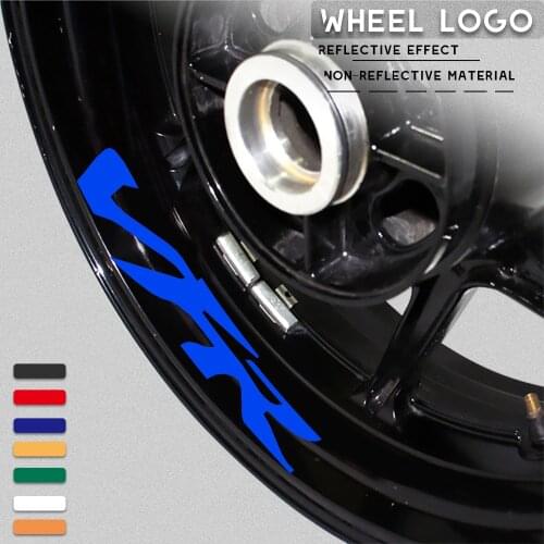 Motorcycle wheel tire stickers reflective strip decals personalized decorative stickers for HONDA VFR vfr 800 750 1200
