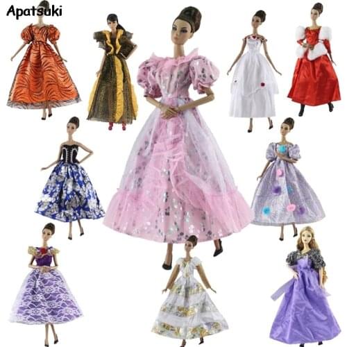 New Arrival Fashion Mix Style Evening Party Dresses For Barbie Doll Dress for 1/6 BJD Doll Clothes Clothing for 1:6 BJD Doll Toy
