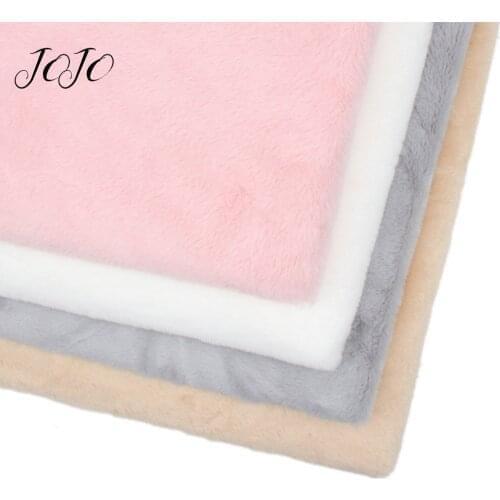 Faux Rabbit Fur Plush Fabric For Sewing Solid Soft Cloth Fabrics DIY Craft Handmade Stuffed Toys Home Textile Materials 45*145cm