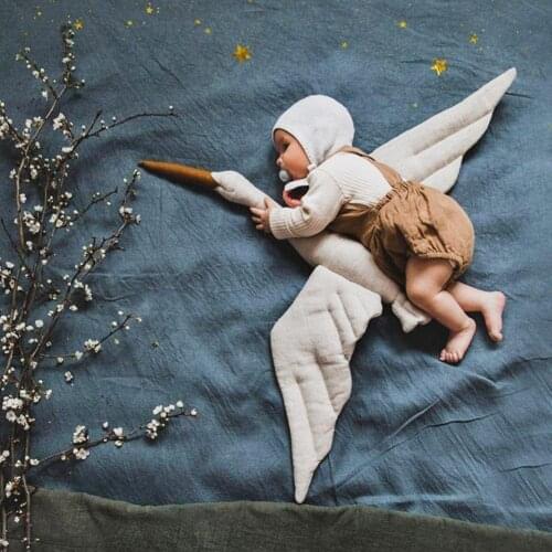 Plush Exquisite Swan Doll Stuffed Animal Toy Childrens Tent Ornament For Nursery Room Childrens Room Decoration