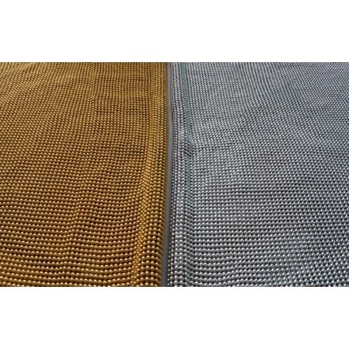 Pretty 24x22cm Golden Silver Beaded Metal Mesh Fabric Metallic cloth Metal Sequin Sequined Fabric Curtain