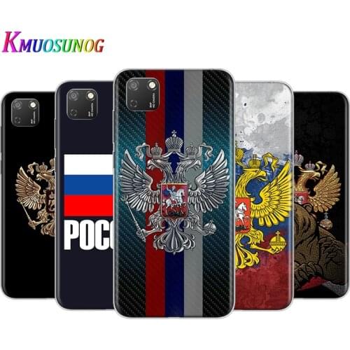 Transparent Cover Russia Flag For Honor 9 9S 9A 9C 9X 9N 9i V9 10 10i 10X X10 Lite Pro Shockproof Phone Case