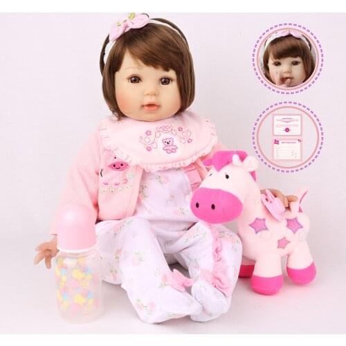Reborn Baby Dolls Toys for children 22 inch Silicone Reborn Baby 55cm Lifelike Vinyl Dolls lol Christmas Kaydora