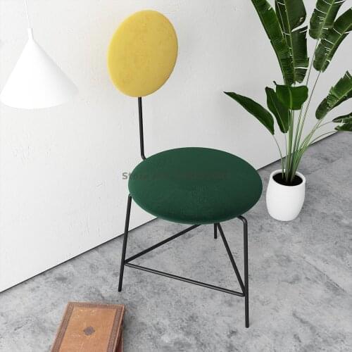 Nordic dining chair makeup chair net red ins chair dressing table stool modern minimalist personality designer back chair