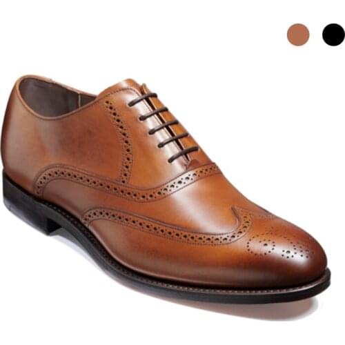 Oxford Dress Shoes Man Business Office Formal Wedding Man Shoe Designer Best Men Genuine Leather Handmade Shoes