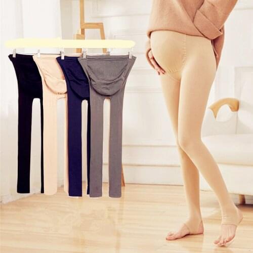 Spring and Autumn New Breathable Bottoming Pantyhose 320D Velvet Pregnant Woman Socks Professional Belly Lift Waist Adjustable