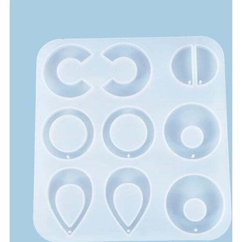 1=9 earring pendant Silicone Mold for jewelry making Resin jewelry tool UV Big Charm Resin epoxy resin molds decorative crafts