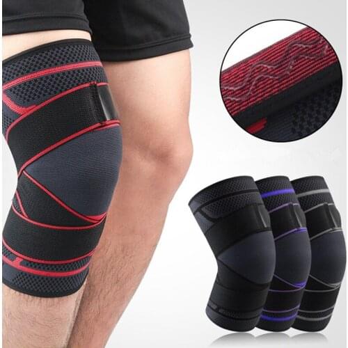 1Pc Professional Non-Slip Sports Knee Pad Breathable Elastic Kneepad for Basketball Volleyball