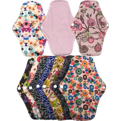 10pcs panty liner reusable menstrual pads cloth pads feminine pad washable sanitary refillable randomly send assorbenti lavabili