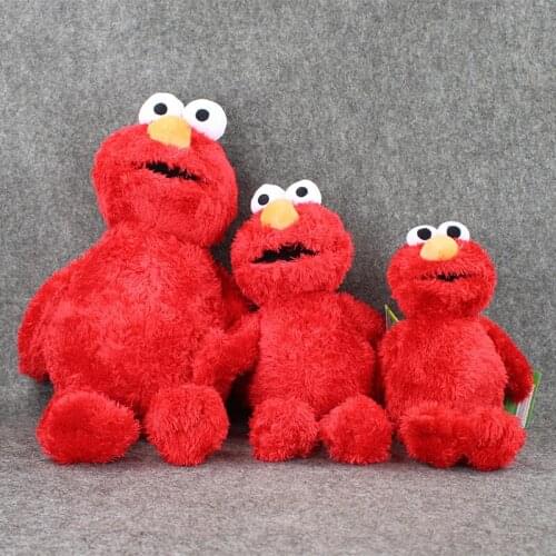 3Styles Hot Selling Anime Cartoon Sesame Street Elmo Plush Toys Soft Stuffed Red Dolls For Children Collectible Gifts 36-55cm