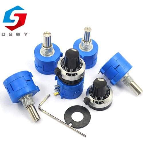 3590S Multiturn Potentiometer 500 1K 2K 5K 10K 20K 50K 100K ohm Potentiometer Adjustable Resistor 3590 102 202 502 103