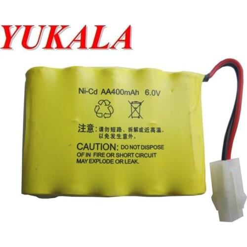6.0V 400mAh Ni-CD AA Battery for 629 617 615 RC car RC boat RC tank R/C truck
