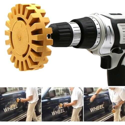 Car Pneumatic Rubber Eraser Car Sticker Remover Paint Cleaner Wheel Pad Rubber Disk Decal Eraser Wheel Car Polish Auxiliary Tool