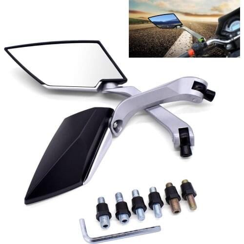 10mm 8mm Motocross Side Mirrors For Suzuki GSX 1400 650F HAYABUSA GSXR1300 SV TL 1000 SV650 Rear View Convex Mirror Accessories