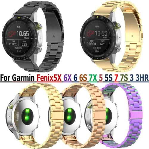 22mm Stainless Steel Metal Strap for Garmin Fenix 5 Watch Bracelet for Garmin Fenix 6 Forerunner 935 945 wrist band Belt