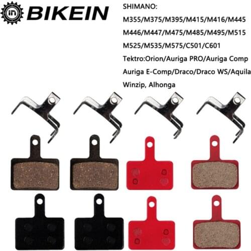 4 Pairs Resin/ceramic/Full metal Bicycle disc brake pads for Shimano M375M395M416M445 M446 M485 M486 M515 M525 Orion Auriga Pro