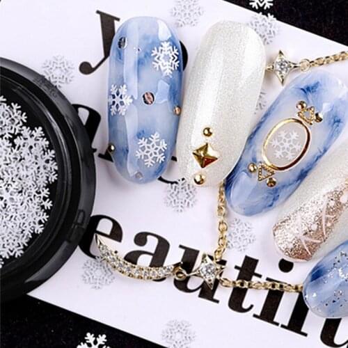 2019 Fashion nail art seq Nail Art Paper Christmas Winter Snow Sequins Christmas tree hexagonal Thin Nail Patches Paillette Tips