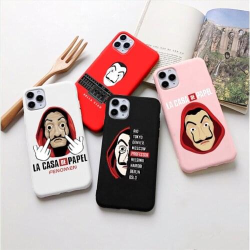 Spain TV Money Heist House Paper La Casa de papel Couqe For iPhone 12 11 Pro Max Mini XR X XS Max SE 2020 7 8 6 6S 5 S Plus Case