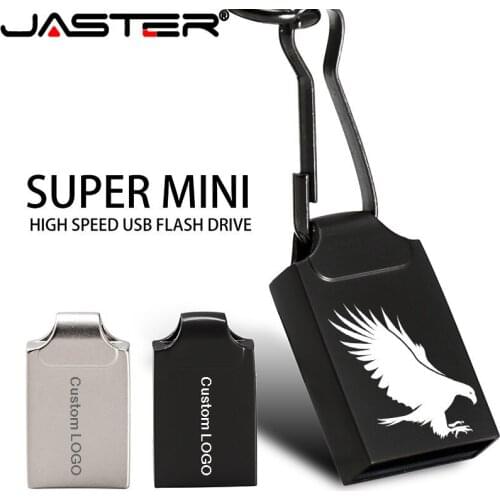 JASTER Hot Super Mini Usb Flash Drive Metal usb stick 64GB pendrive usb flash 64gb 32GB 16GB 4GB waterproof pen drive flash disk