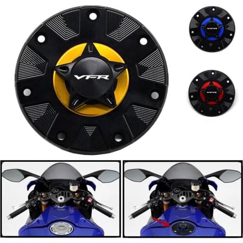 Motorcycle Fuel Gas Tank Cap Cover For Honda VFR750 VFR800 VFR800X VFR 1200F VFR1200X CNC Aluminum Quick Release Fuel Tank Cap