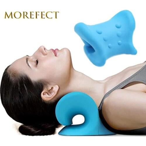 Shoulder And Neck 3D Massage Pillow Lumbar Traction Straight Spine Relax Chiropractic Pillow