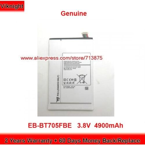 Genuine EB-BT705FBE Battery for Samsung GALAXY TAB S 8.4SM-T700 SC-03G SM-T700 AA1F604WS7-B 3.8V 4900mAh