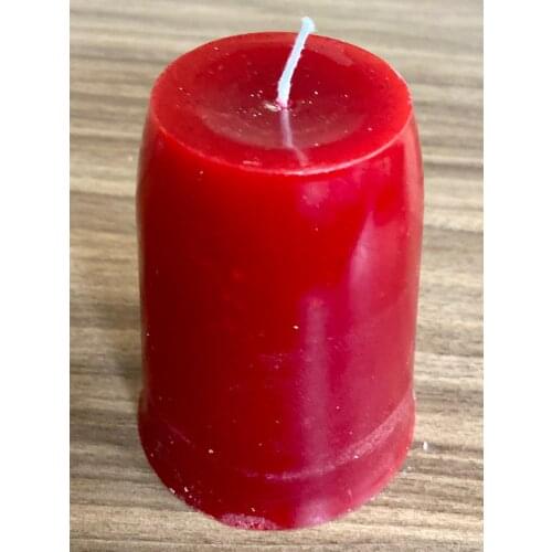 Special Baton 9 cm Red and Strawberry Scented Cylinder Log Candle