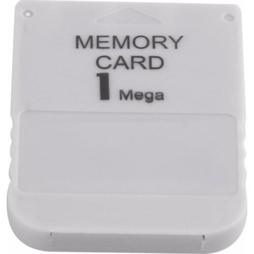 PS1 Memory Card 1 Mega Memory Card For Playstation 1 One PS1 PSX Game Useful Practical Affordable White 1M 1MB