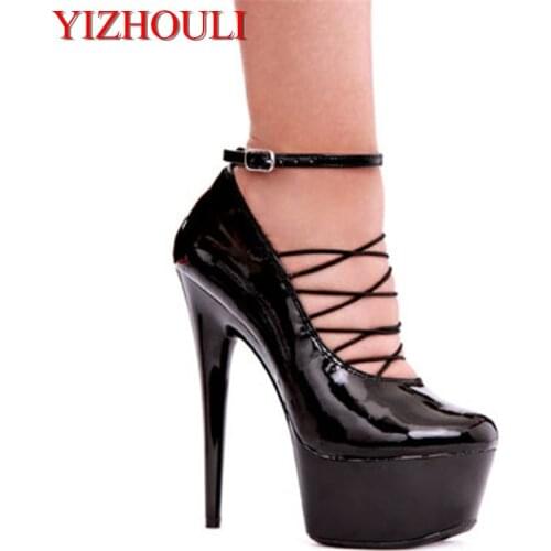 Spring special price hollowed-out stage performance shallow single shoes, 15cm ultra high fine and small size shoes