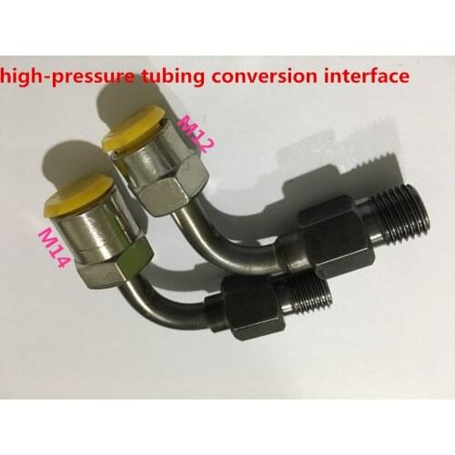 Tubing conversion joints, high-pressure tubing conversion interface, test-tubing adapter