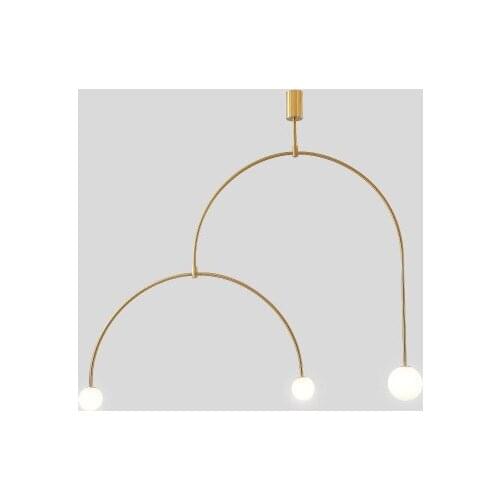 Modern iron diamond pendant lamp chandelier ceiling lighting brass living room decoration hanglampen luzes de teto